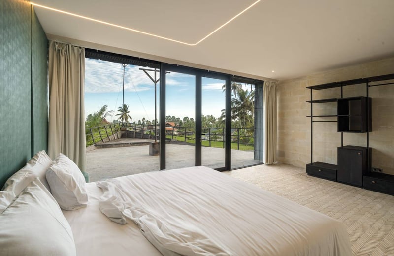 Location d’une villa design haut de gamme avec vue sur les rizières, Tegallalang, Bali, Indonésie